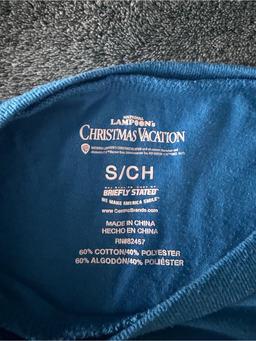 Blue 'Strung Out for the Holidays' Griswold Family Christmas T‑Shirt Size Small - Picture 3 of 4